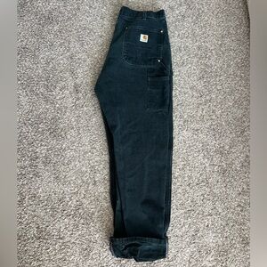 Carhartt double knee black pants size 34 X 34